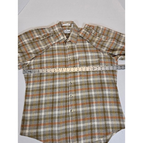 Vintage Sears Roebuck Plaid Flannel Shirt Mens‎ XL Long Sleeve Button Up - Picture 4 of 6